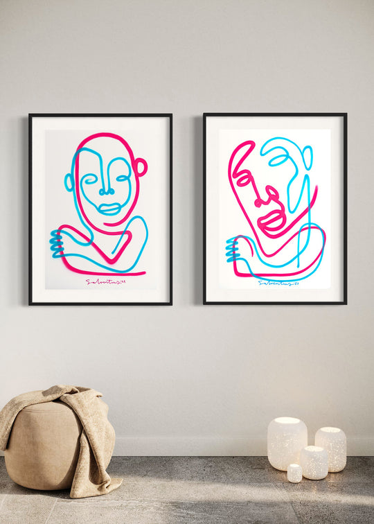 Niels Kiené Salventius One Line Portraits Made In The Moment